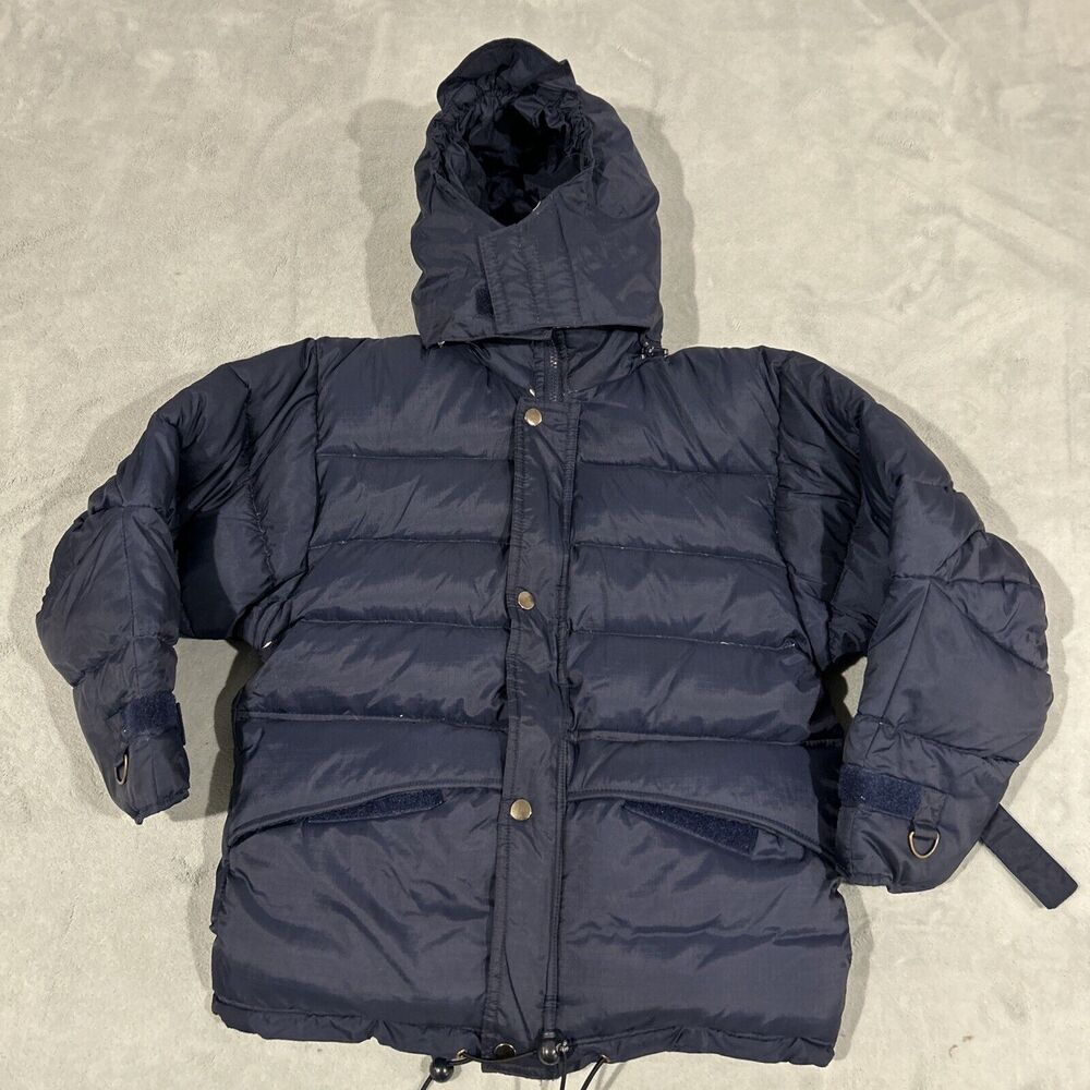 VTG 80s Downed Puffer Hoodie Womens Small Chest 19 Parka Snowboard Anorak